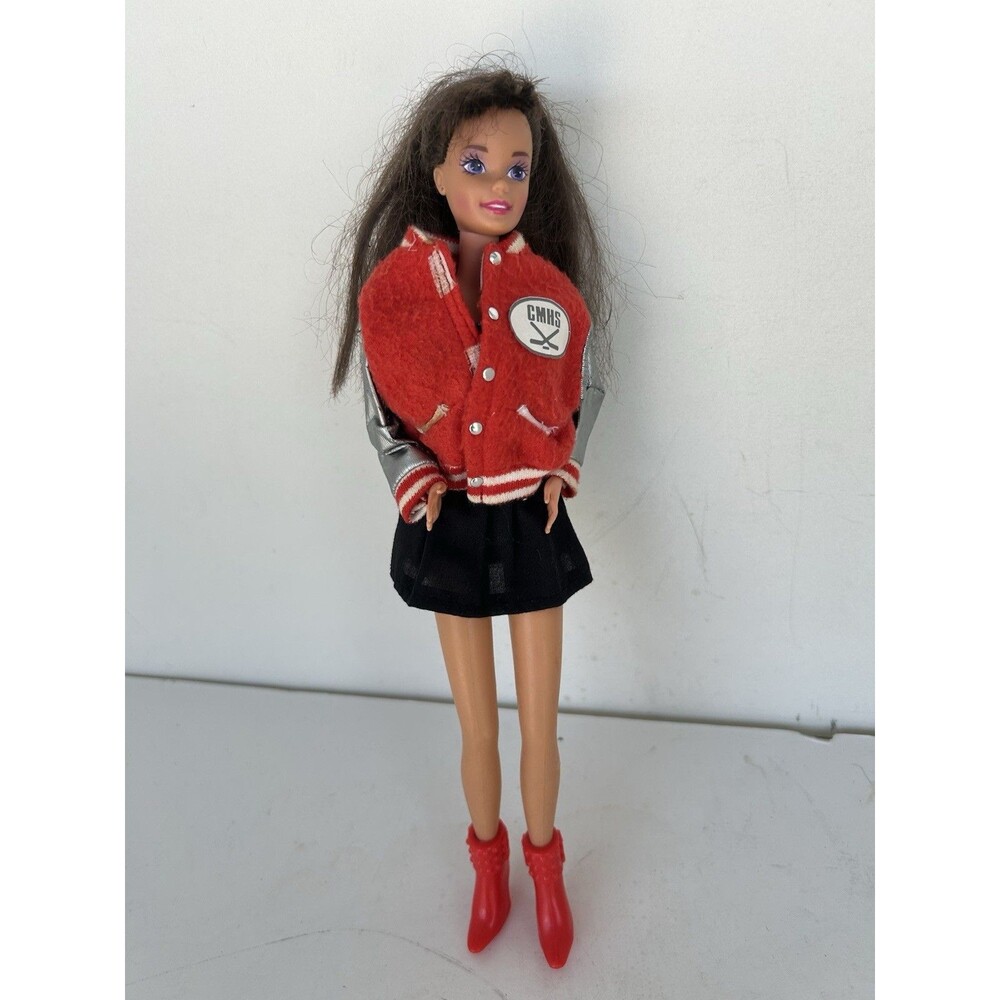 Vintage 1990s Brunette Barbie Doll NKOTB Joey McIntyre Hasbro Jacket Redressed